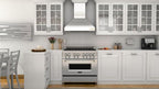 ZLINE 48 in. Wall Mount Range Hood Convertible Vent Stainless Steel with Crown Molding (597CRN-48)