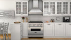 ZLINE 48" Wall Mount Range Hood – Ducted Designer Series, Satin Stainless Steel, 700 CFM (655-4SSSS-48)