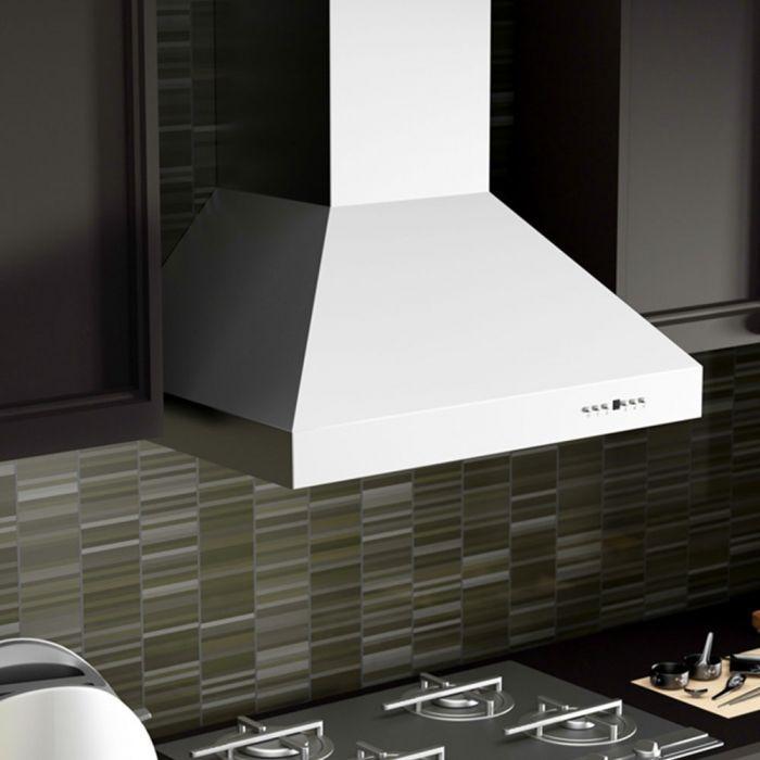 ZLINE 36 in. Wall Mount Range Hood Stainless Steel Remote Dual Blower 697-RD-36