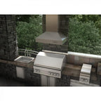 ZLINE 36 in Wall Mount Range Hood Outdoor Approved Stainless Steel Ducted (697-304-36)