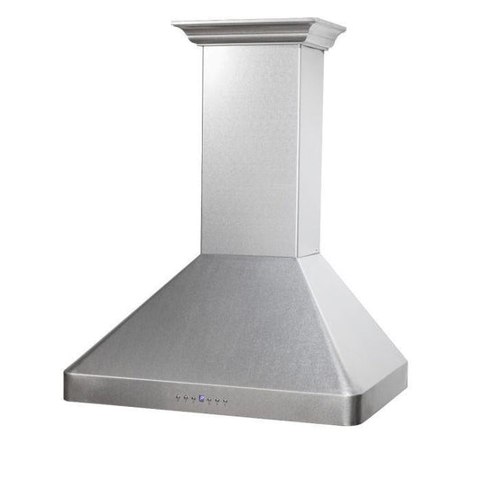 ZLINE 36" Wall Mount Range Hood 400 CFM Satin Stainless Steel Ducted Ventilation (8KF2S-36)