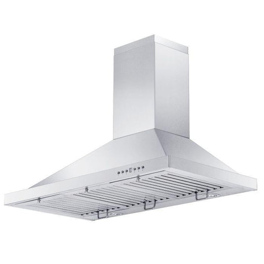 ZLINE 30" Wall Mount Range Hood Stainless Steel Convertible Vent Outdoor Approved 400 CFM (KB-304-30)
