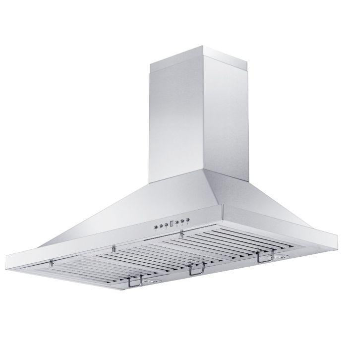 ZLINE 48 in. Wall Mount Range Hood Outdoor Approved Convertible Vent Stainless Steel (KB-304-48)