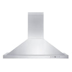 ZLINE 42 in. Wall Mount Range Hood Convertible Vent Outdoor Approved Stainless Steel 400 CFM (KB-304-42)