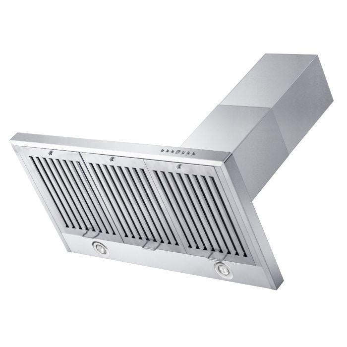 ZLINE 48 in. Wall Mount Range Hood Outdoor Approved Convertible Vent Stainless Steel (KB-304-48)