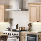 ZLINE 42 in. Wall Mount Range Hood Convertible Vent Stainless Steel 400 CFM (KE-42)