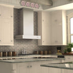 ZLINE 48-Inch Wall Mount Range Hood, Stainless Steel, Ducted Ventilation, KECOM-48