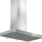 ZLINE 42" Wall Mount Range Hood Stainless Steel Convertible Vent with Crown Molding (KECRN-42)