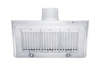 ZLINE 36 in. Wall Mount Range Hood Stainless Steel Indoor 400 CFM LED Lighting Baffle Filters (KF-36)