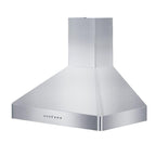 ZLINE 36 Inch Wall Mount Range Hood Stainless Steel Indoor 400 CFM LED Lighting Baffle Filters (KF2-36)