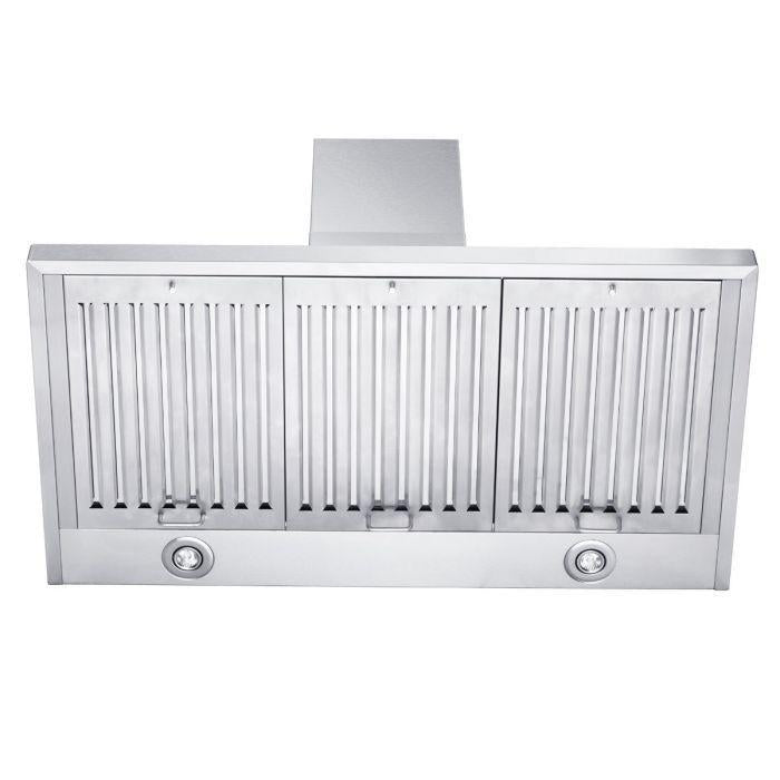ZLINE 36 in. Wall Mount Range Hood Convertible Vent Stainless Steel 4-Speed 700 CFM (KL2-36)