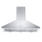 ZLINE 42 in. Wall Mount Range Hood, Convertible Vent, Stainless Steel (KL2-42)