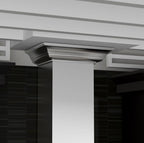 ZLINE 30 Inch Wall Mount Range Hood Convertible Stainless Steel Crown Molding KL2CRN-30