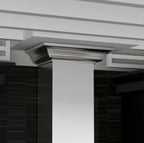 ZLINE 48" Wall Mount Range Hood Convertible Vent Stainless Steel with Crown Molding (KL2CRN-48)