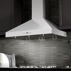 ZLINE 42 Inch Wall Mount Range Hood Convertible Vent Stainless Steel 4-Speed 400 CFM (KL3-42)