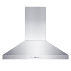 ZLINE 42 Inch Wall Mount Range Hood Convertible Vent Stainless Steel 4-Speed 400 CFM (KL3-42)