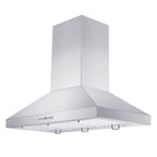 ZLINE 48 Inch Wall Mount Range Hood Convertible Vent Stainless Steel 4-Speed 700 CFM (KL3-48)