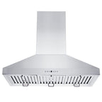 ZLINE 48 Inch Wall Mount Range Hood Convertible Vent Stainless Steel 4-Speed 700 CFM (KL3-48)