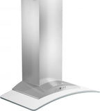 ZLINE 36 Inch Wall Mount Range Hood Stainless Steel & Glass Convertible Vent 400 CFM (KN-36)