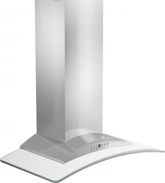 ZLINE 30 Inch Wall Mount Range Hood Convertible Vent Stainless Steel & Glass 400 CFM (KN-30)
