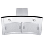 ZLINE 36-Inch Wall Mount Range Hood, Stainless Steel, 4-Speed Ventilation, KN6-36