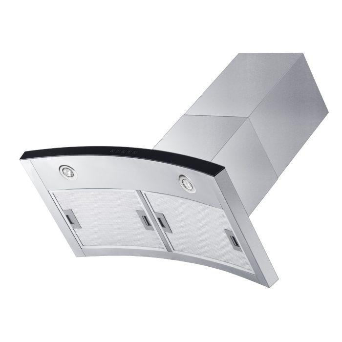 ZLINE 30 in Wall Mount Range Hood Stainless Steel 400 CFM LED Lighting Baffle Filters (KN6-30)