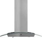 ZLINE 36-Inch Wall Mount Range Hood Stainless Steel Indoor Crown Molding 400 CFM (KZCRN-36)