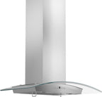 ZLINE 36-Inch Wall Mount Range Hood Stainless Steel Indoor Crown Molding 400 CFM (KZCRN-36)