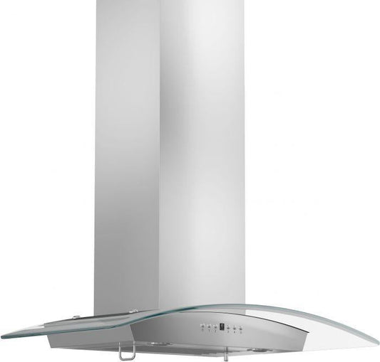 ZLINE 36-Inch Wall Mount Range Hood Stainless Steel Indoor Crown Molding 400 CFM (KZCRN-36)