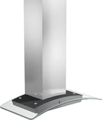 ZLINE 36-Inch Wall Mount Range Hood Stainless Steel Indoor Crown Molding 400 CFM (KZCRN-36)