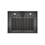 ZLINE 36 in Wall Mount Range Hood Convertible Black Stainless Steel 400 CFM (BSKBN-36)