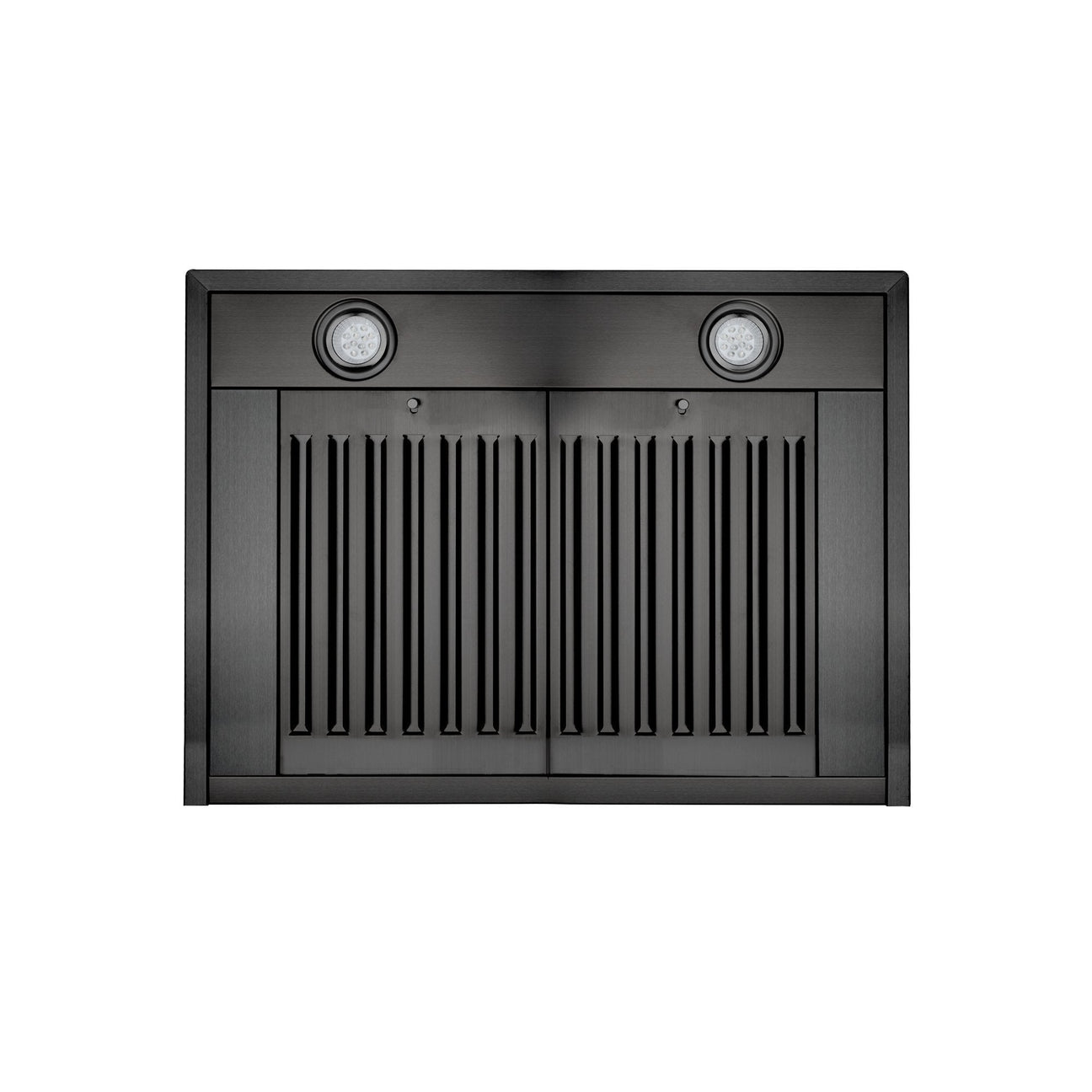 ZLINE 48 in. Wall Mount Range Hood Convertible Black Stainless Steel 400 CFM with Charcoal Filters (BSKBN-CF-48)