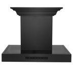 ZLINE 30 in. Wall Mount Range Hood 400 CFM Black Stainless Steel Bluetooth CrownSound Built-In Speakers (BSKENCRN-BT-30)