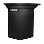 ZLINE 30 in. Wall Mount Range Hood – Convertible Vent, Black Stainless Steel, Crown Molding (BSKENCRN-30)