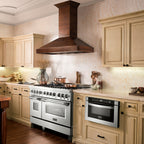 ZLINE 30 in Wall Mount Range Hood Wooden Walnut Finish Designer Kitchen Vent Hood (KBRR-30)