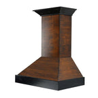 ZLINE 30 Inch Wooden Wall Mount Range Hood Antigua Walnut Finish Designer Series KBAR-30